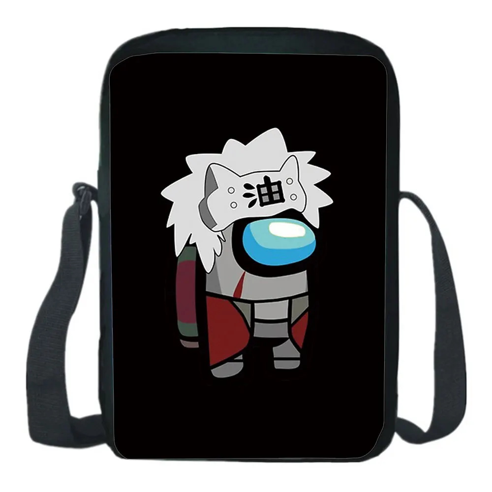 Japan Anime Shoulder Bags Kakashi Canvas Messenger Bag Children Cosplay Rucksack Casual Messenger Sling Bags Kids Gift