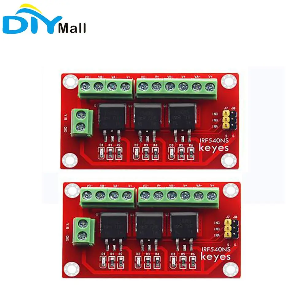 

2 шт. keyestudio 3-канальный IRF540NS большой ток MOS модуль для Arduino