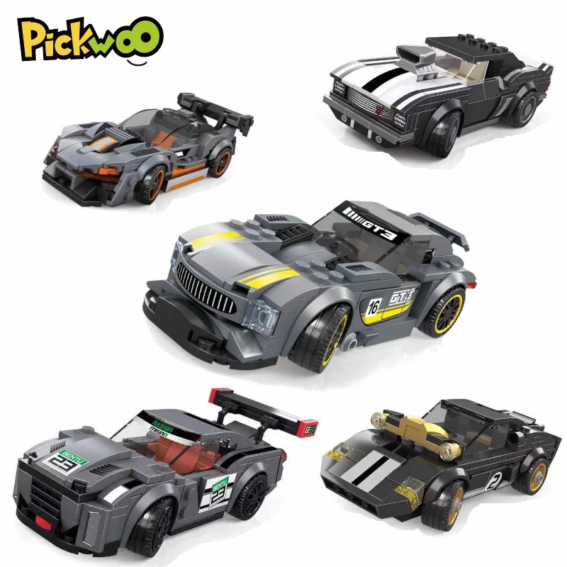 

Pickwoo D24 173 to 653 Pcs Speed Car Building Blocks Pull Back Automobile High-tech Vehicle Bricks Educational Toys for Children