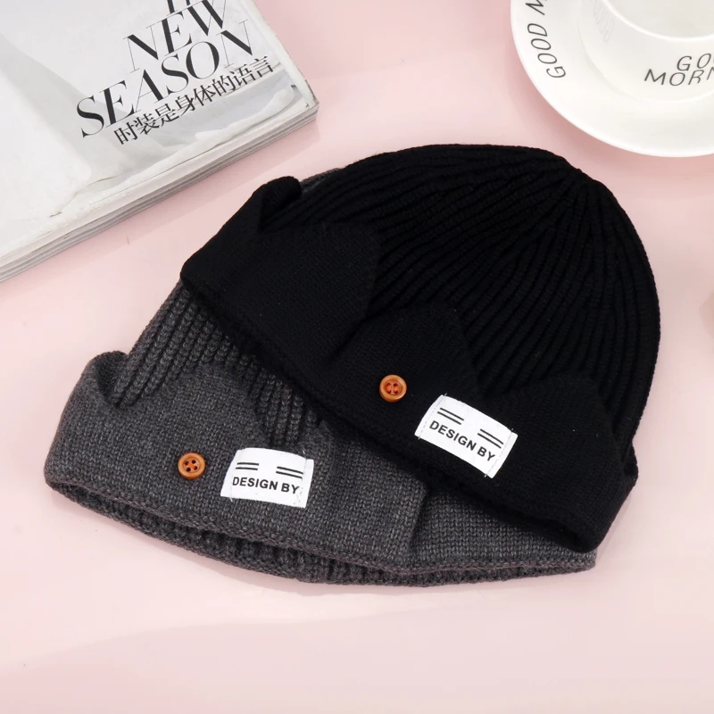 

RIVERDALE Beanie Hat Women Men Knitted Warm Winter Hat Couples Hats Casual Cuffed Beanies Bonnet Gorro