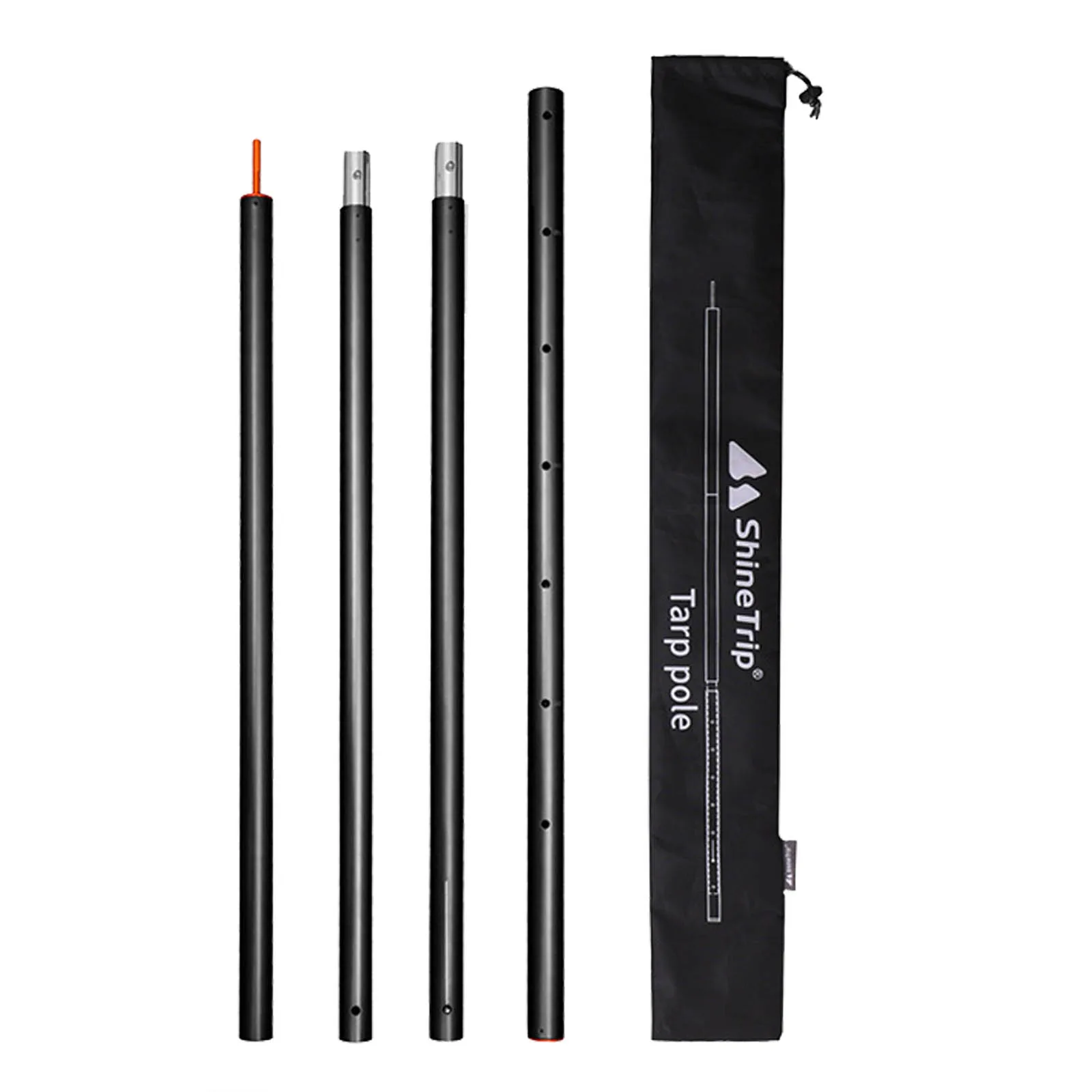 

Thicken Aluminum Alloy Tent Pole Adjustable Tent Support Rods Beach Shelter Tarp Awning Pole Replacement Poles Accessories