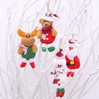 Новогодние и рождественские украшения, кукла-подвеска для дома, Санта-Клаус, снеговик, 2022