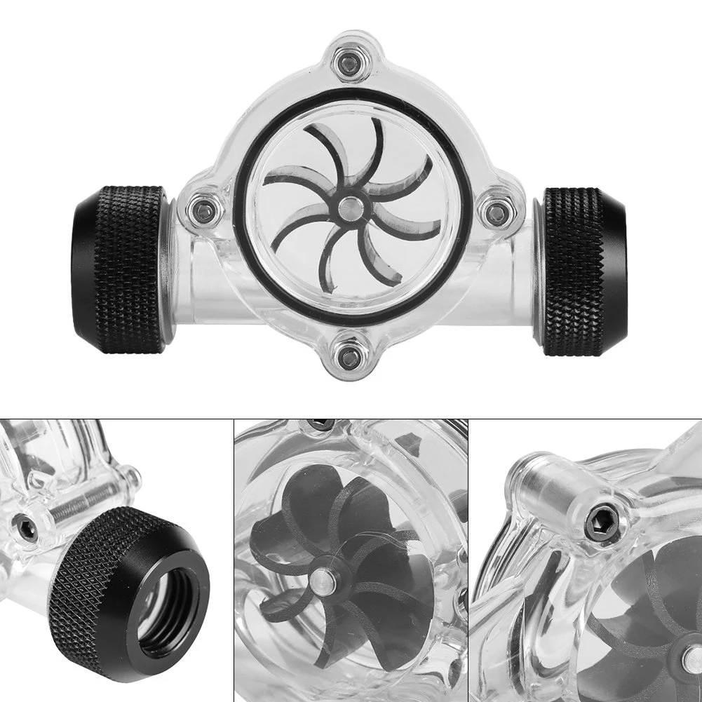 Индикатор расхода 8 лопастного колеса G1/4 с резьбой система водяного охлаждения