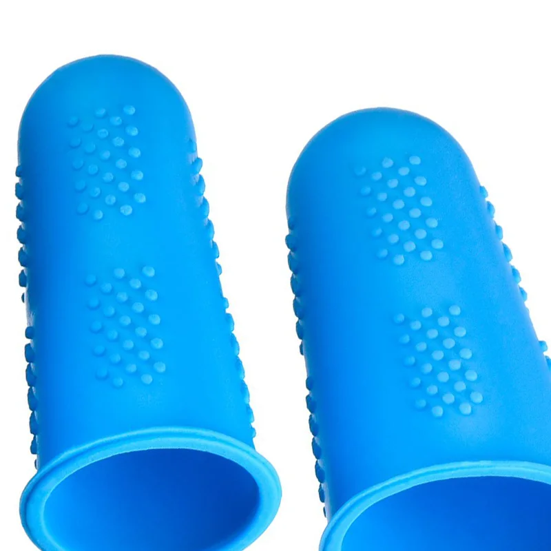 

12 Pieces Hot Glue Finger Caps Silicone Finger Protectors for Hot Glue Wax Rosin Resin Honey Adhesives Scrapbooking Sewing in 3