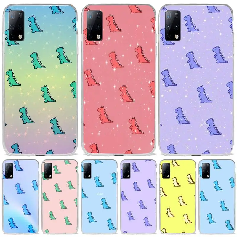

Cute Dinosaur Phone Case For Samsung s7 s8 s9 s10 s20 s4 s5 s6 A51 A71 A21 plus Cover Fundas Coque