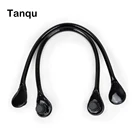 Короткая Длинная блестящая Лаковая ручка TANQU для Obag, Классическая мини ручка из искусственной кожи для O-Bag, женская сумка через плечо