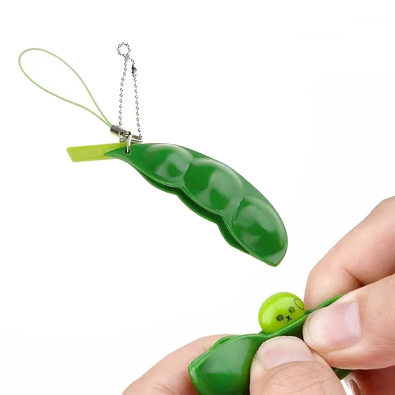 

Infinite Squeeze Bean Toys Squishy Squeeze Peas Beans Keychain Anti StressToy Gift Fidget Toys Stress Relieving Chain Toys Extru