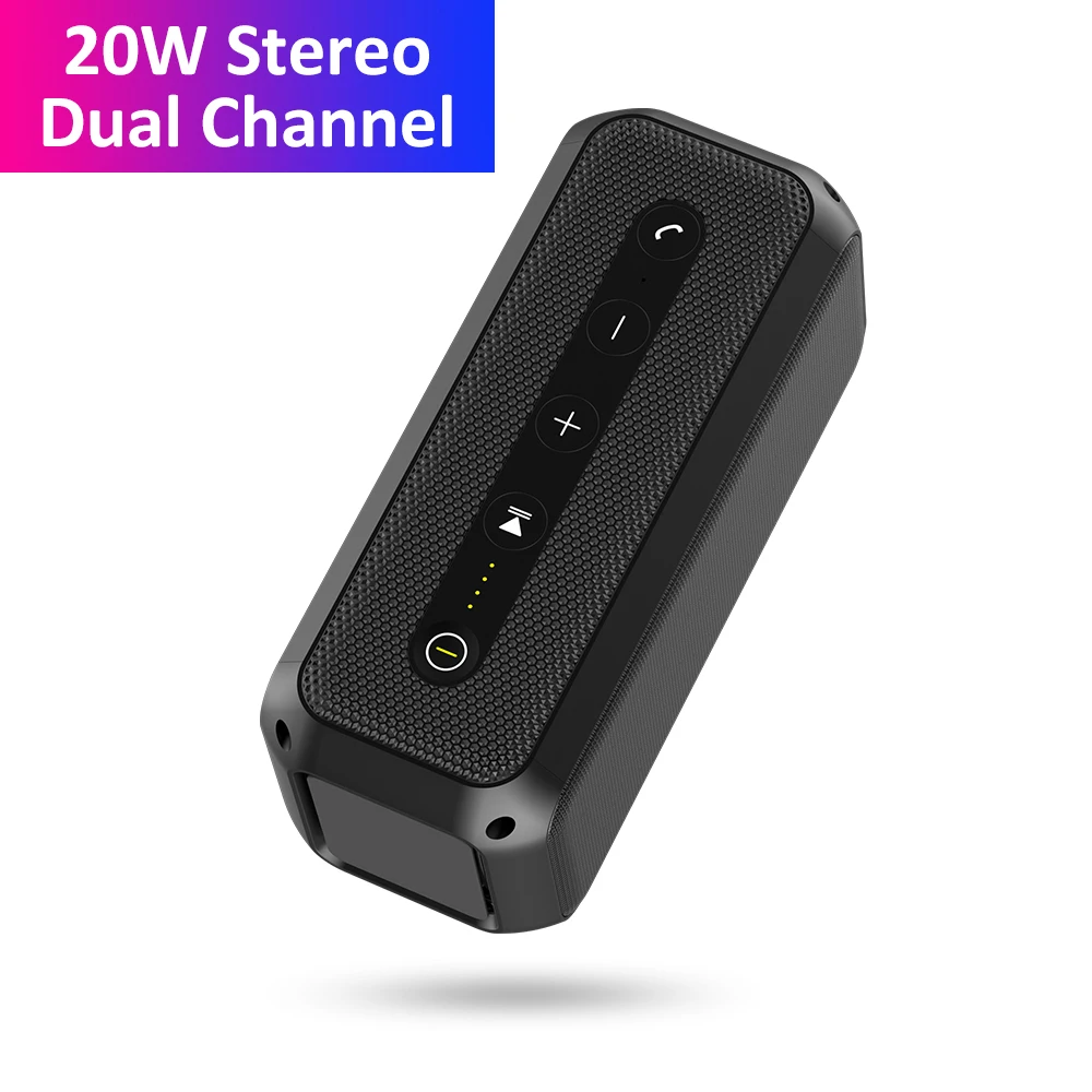 20 Вт двухканальный стерео динамик Boombox Bluetooth беспроводной шок бас W/Line In Caixa de Som
