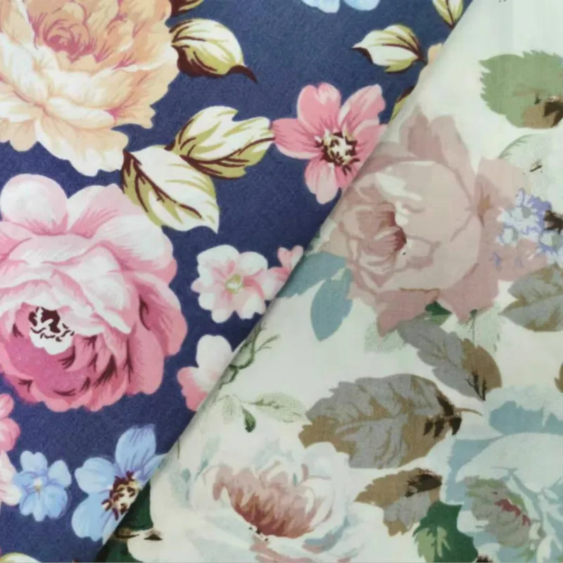 Большой цветок 100% хлопок Ткань Дети Хлопок Лоскутная DIY шитье одеяло жир четверти