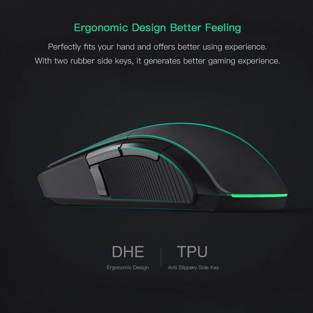 Xiaomi игровая беспроводная мышь компьютерная Проводная RGB 2 4 г 7200 точек/дюйм