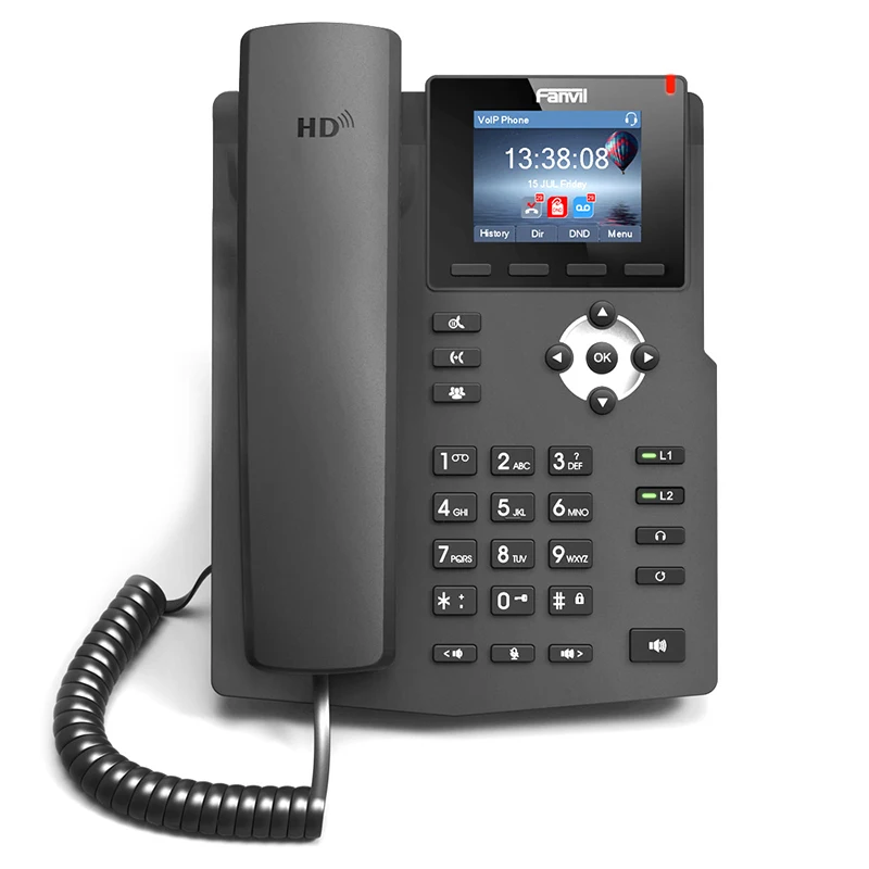IP-телефон Fanvil X3S беспроводной SIP-телефон с экраном 2 4 дюйма поддержка двух