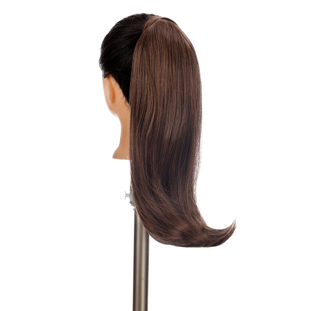 AOOSOO 18-дюймовый парик из синтетических волос с застежкой-липучкой для дам