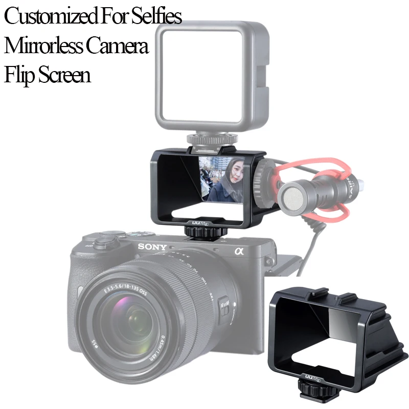 UURig перископ для селфи Sony A6000 A6300 A6500 A72 A73 Canon EOS Panasonic GX85 Nikon беззеркальная камера с