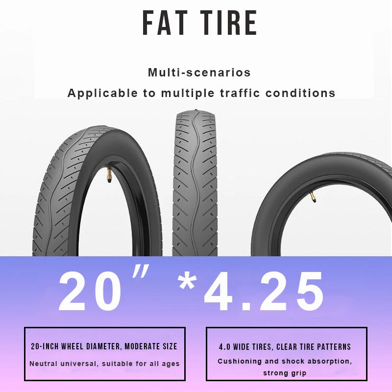 20 дюймовый электрический велосипед с толстыми покрышками на снежную погоду для е