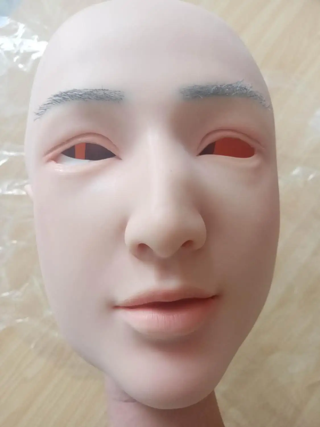 Прозрачная маска для лица Реалистичная мягкая силиконовая женская маскарада