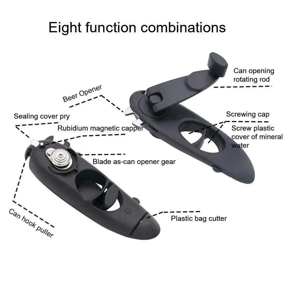 

Safety Easy Stainless Steel Manual Can Opener Professional Effortless Openers with Turn Knob Household Kitchen Useful Tools