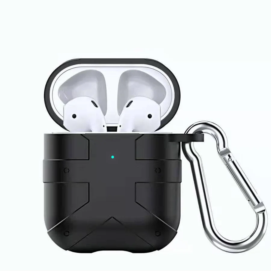 Классный Мужской защитный чехол для Airpods, чехол, Bluetooth, беспроводные наушники, чехол для наушников Airpods 2, чехол, Funda, аксессуары