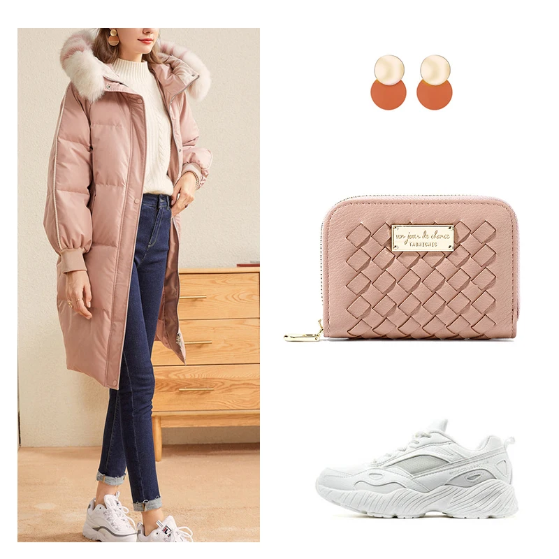 Новинка Модный женский кошелек индивидуальное плетение на молнии для монет