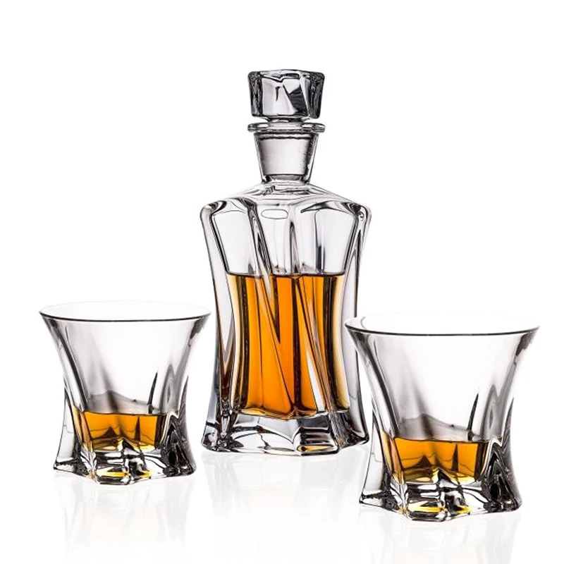 

Набор хрустальных графинов с 6 шт. старых очков-бессвинцовые кристаллы для ликера шотландский Бурбон 0903-17