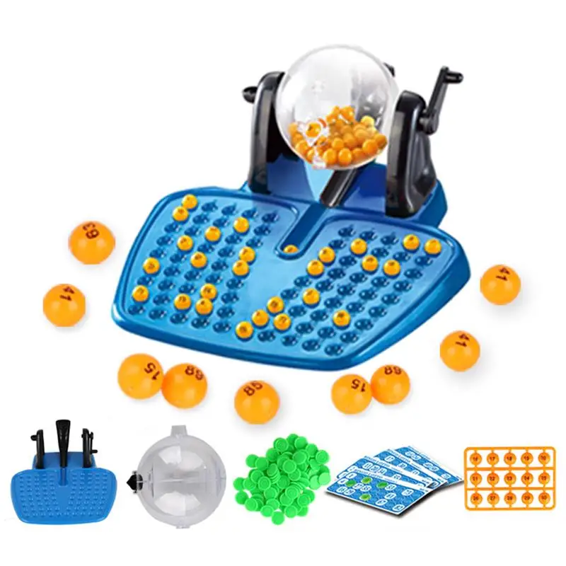 

Bingo Party Game Classic Family Children Numbers Machine Game Toy Christmas Party Game Family Party Home Fun Bingo Game Toys