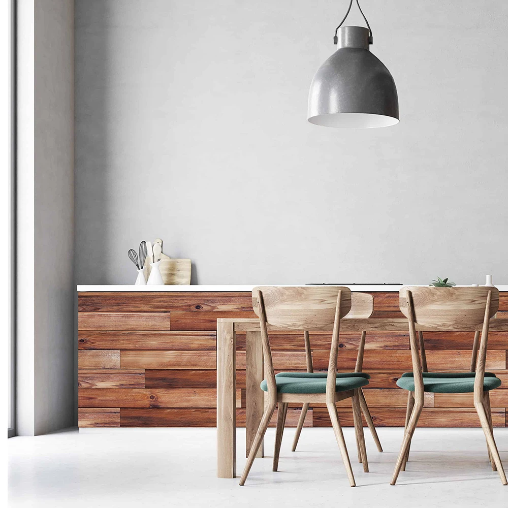 3m waterproof wood vinyl wallpaper roll self adhesive bedroom kitchen cabinet furniture decor wall sticker pvc wood grain film free global shipping