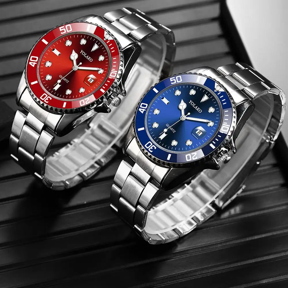Reloj Hombre мужские Модные Зеленые часы 2020 Топ бренд Роскошные Мужские кварцевые