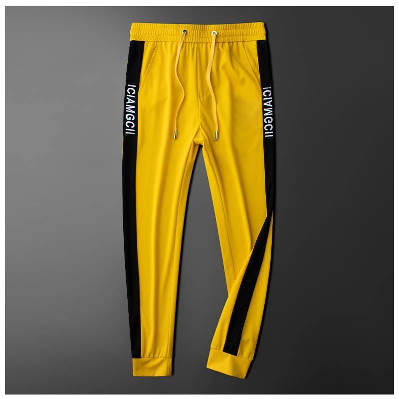 

New European and American light luxury quality summer thin sports casual pants men's trousers Slim pants