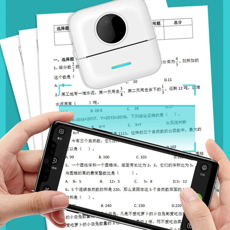 

Портативный мини-термопринтер, Bluetooth, карманный Термопринтер для фотографий, 58 мм, беспроводная печать, Bluetooth, Android
