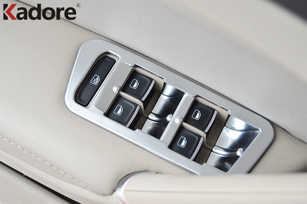 Для Volkswagen для VW Golf 7 MK7 2013 2014 2015 ABS Матовый Интерьер подъемник окон автомобиля