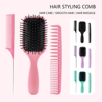 3 pcsset professional hair scalp massage comb hairdresser cutting hair brush detangling hair comb salon hair care styling tools