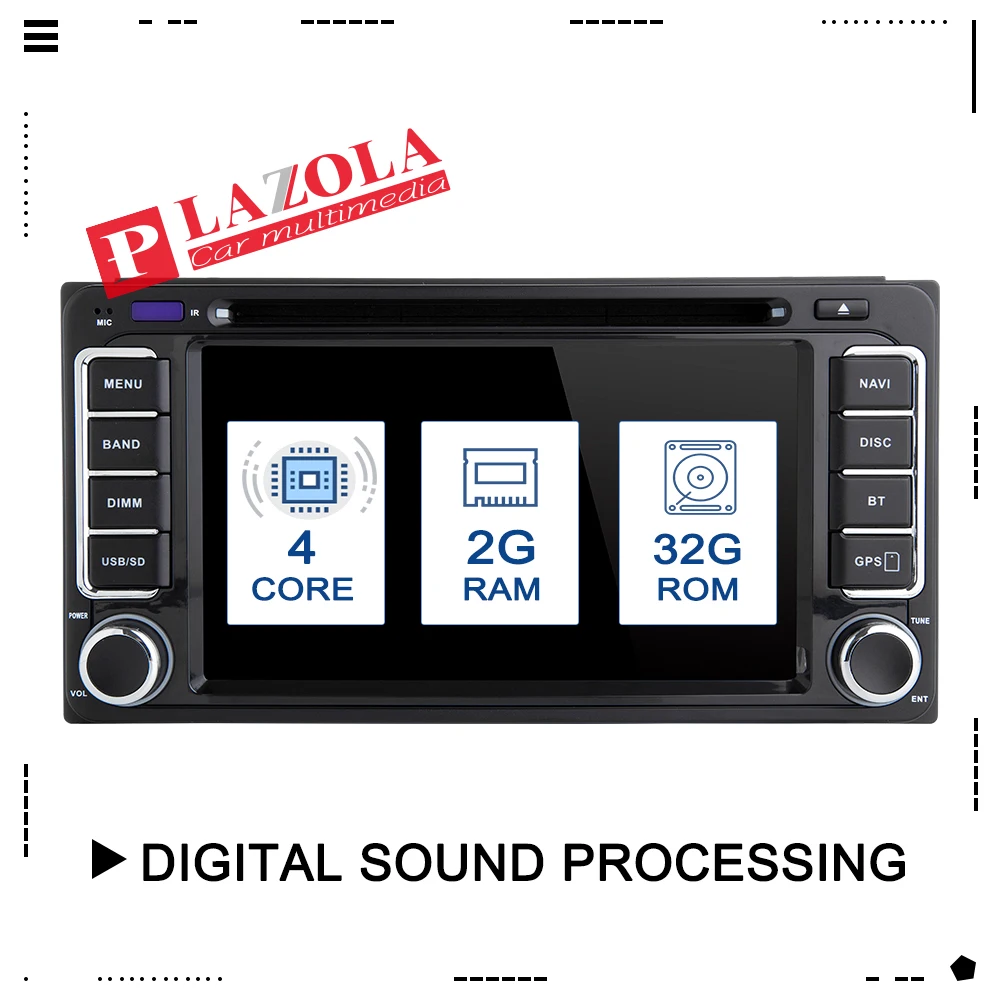 Авторадио 2 din Android 10 автомобильный стерео DVD плеер для Toyota Land Cruiser 100 200 Corolla 150 RAV4 Hilux