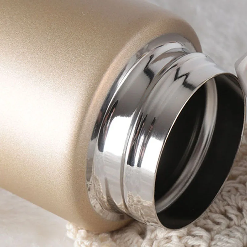 500 мл матовая дизайнерская Вакуумная бутылка с крышкой термос чашка двойными