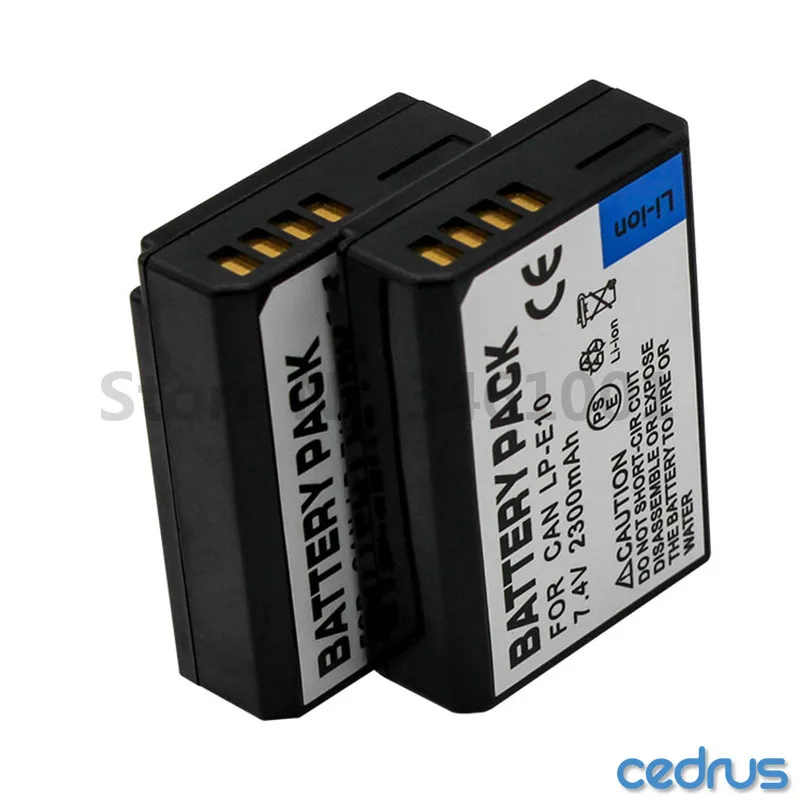 

Cedrus LP-E10 Battery LP E10 LPE10 Batteries For Canon EOS 1100D 1200D Rebel T3 53 Kiss X50 X70