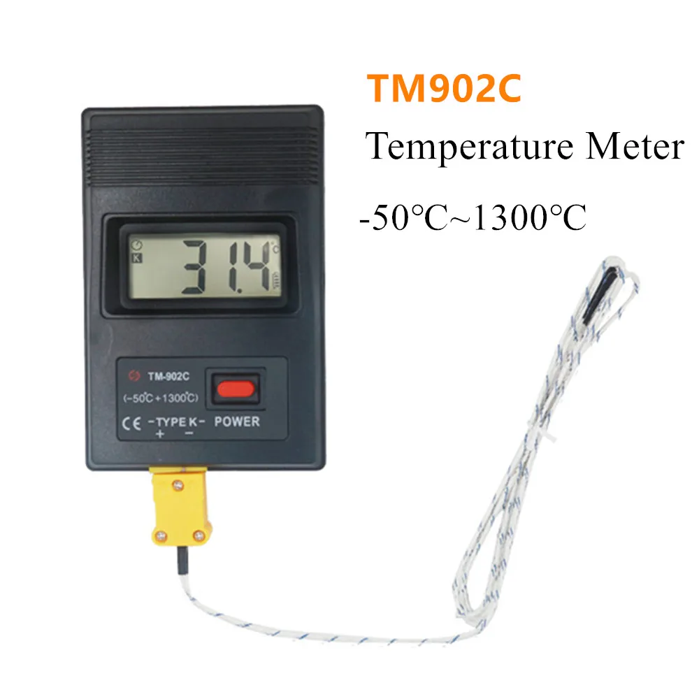 

Измеритель температуры TM902C, термометр, тестер-50C до 1300c, игла термопары для лаборатории