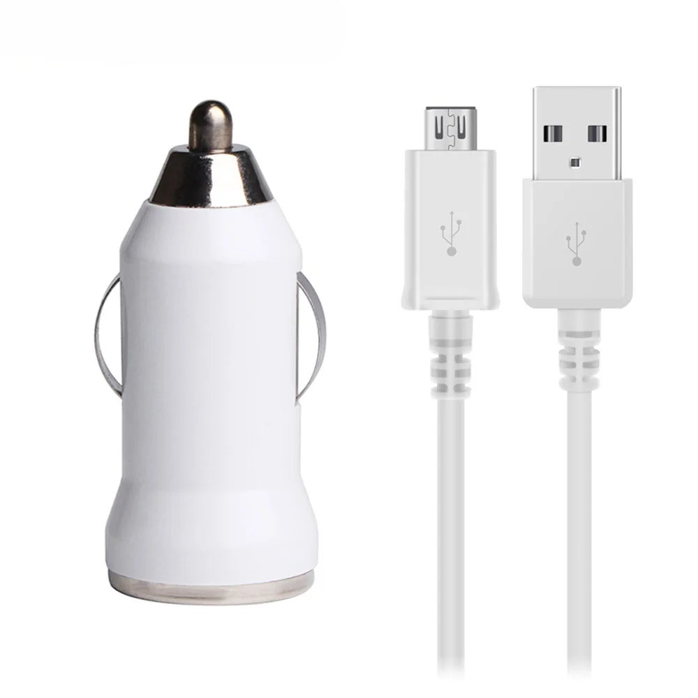 2 в 1 комплект Micro USB кабель для синхронизации данных и зарядки+ мини автомобильное зарядное устройство для Samsuang Galaxy A5 A9 S3 S4 S6 S7 Edge Note 4 5 htc LG