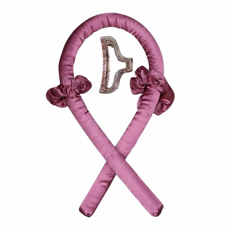 

Q1QD ободок для завивки без тепла, без нагрева, шелковая лента, ролики для волос, мягкая головная повязка для сна, формы для создания волн, бигу...