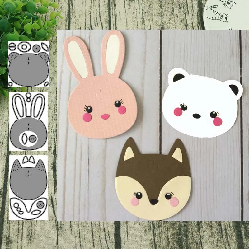 Металлические штампы для вырезания форма новые животные карточки скрапбукинга