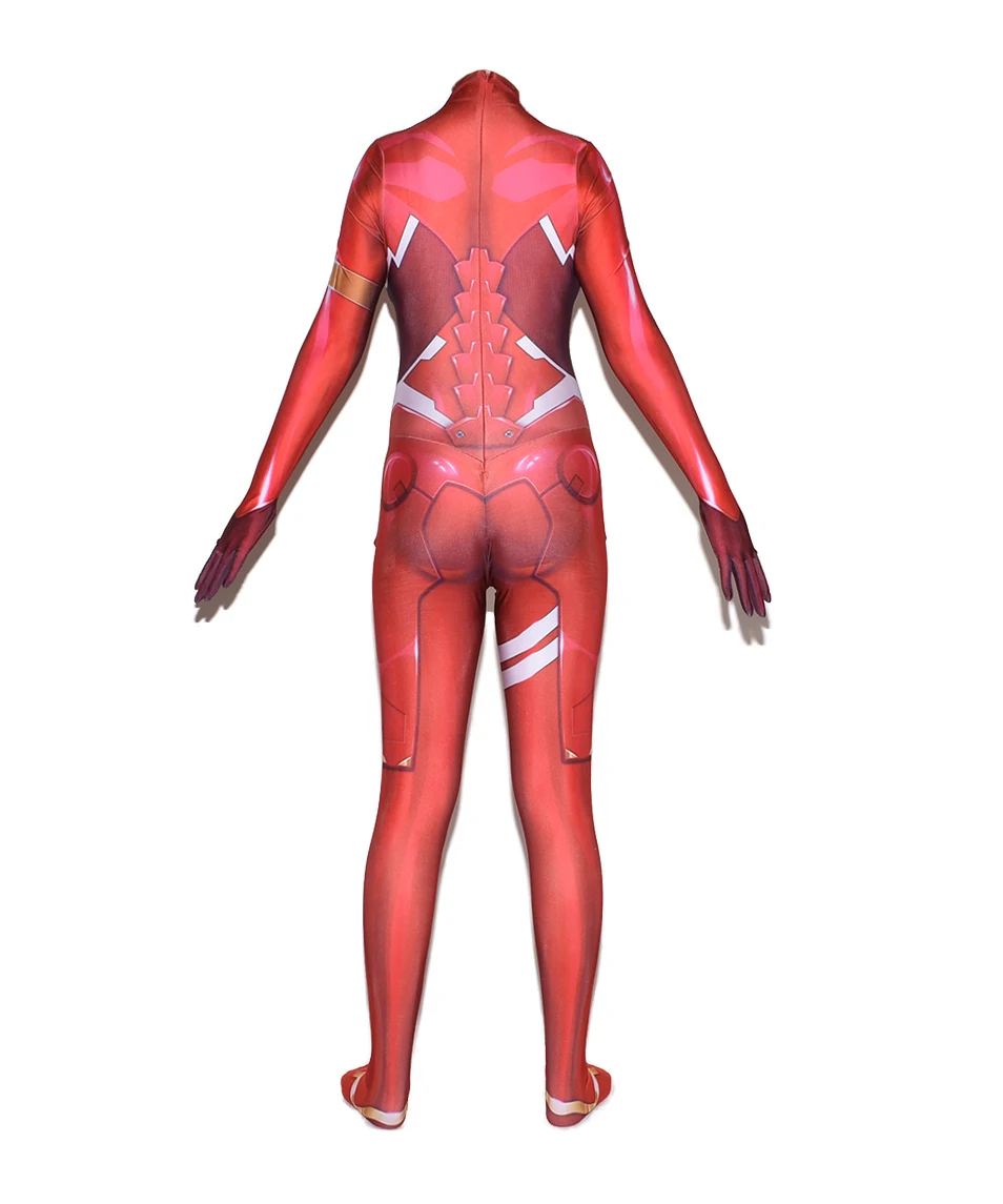 Женский костюм для косплея Zero Two Дарлинг во Фране 02 хайсозавр принцесса 001 зентай