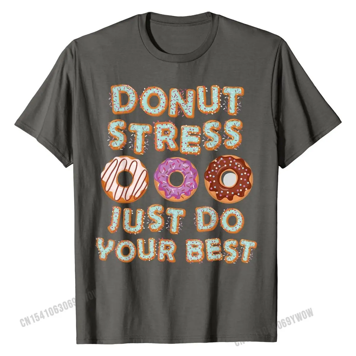 

Donut Stress Just Do Your Best Testing Test Day Teacher Gift T-Shirt Tshirts Funny Graphic Men Tops T Shirt Funny Cotton