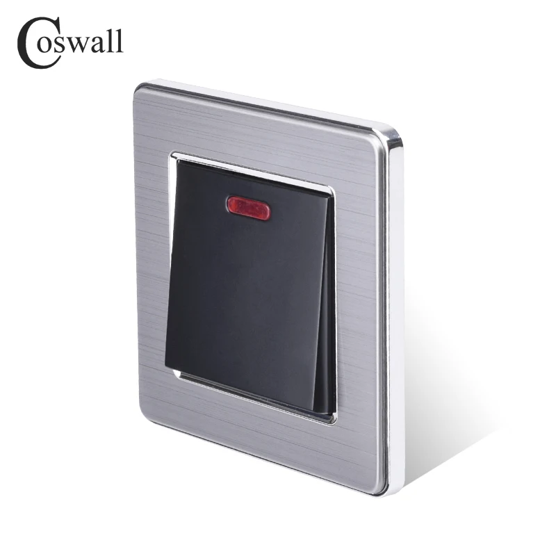 COSWALL 20A роскошный переключатель с неоновым индикатором высокой мощности кухонный водонагреватель вкл/выкл настенный выключатель Кондиционер Переключатель