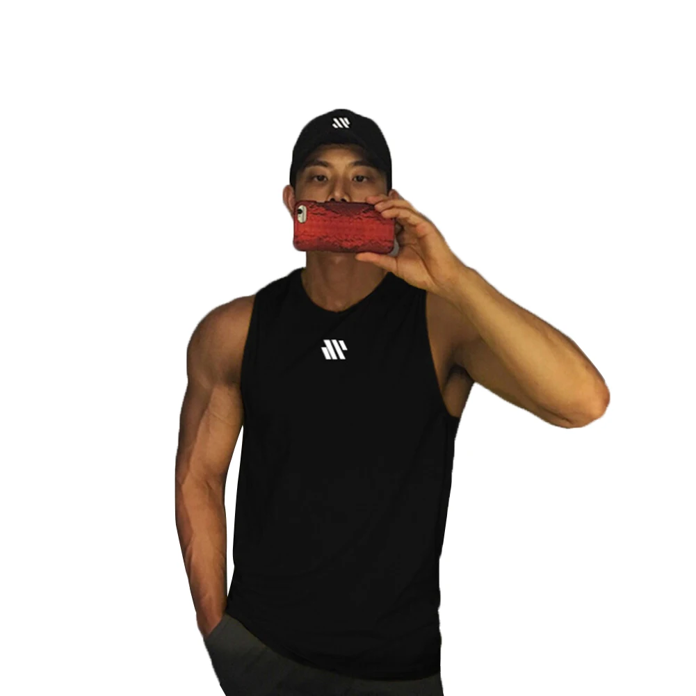 Мужские быстросохнущие майки дышащий жилет с буквенным принтом простой стиль