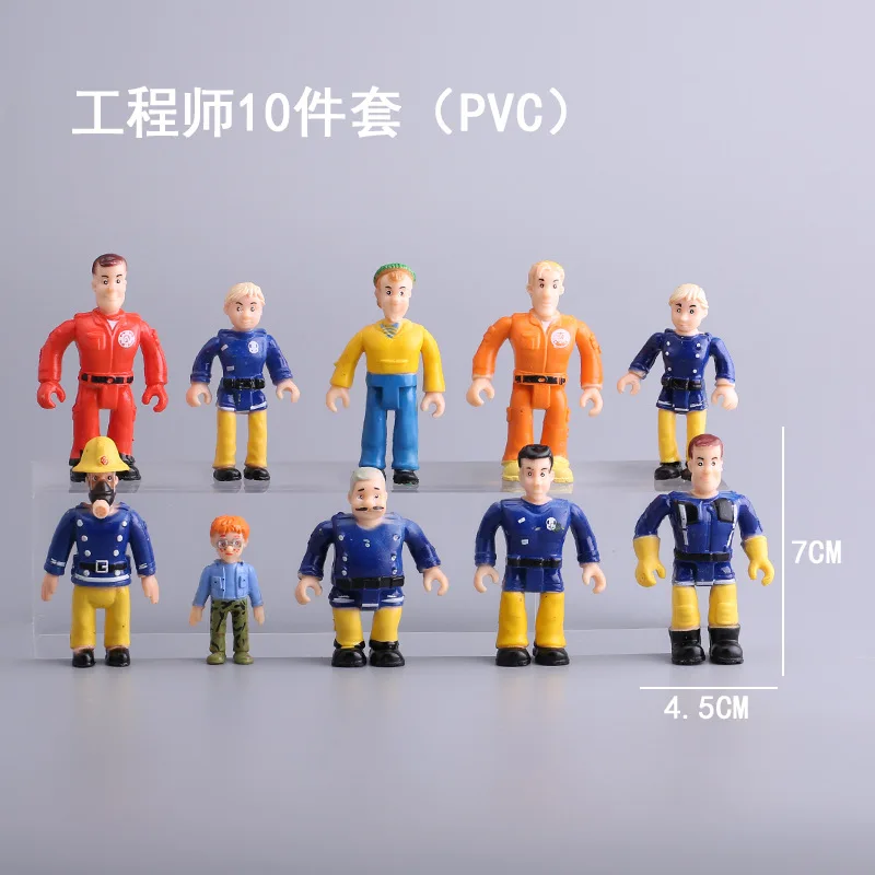 Экшн-фигурки из ПВХ пожарный сам 7 см 10 шт. | Игрушки и хобби