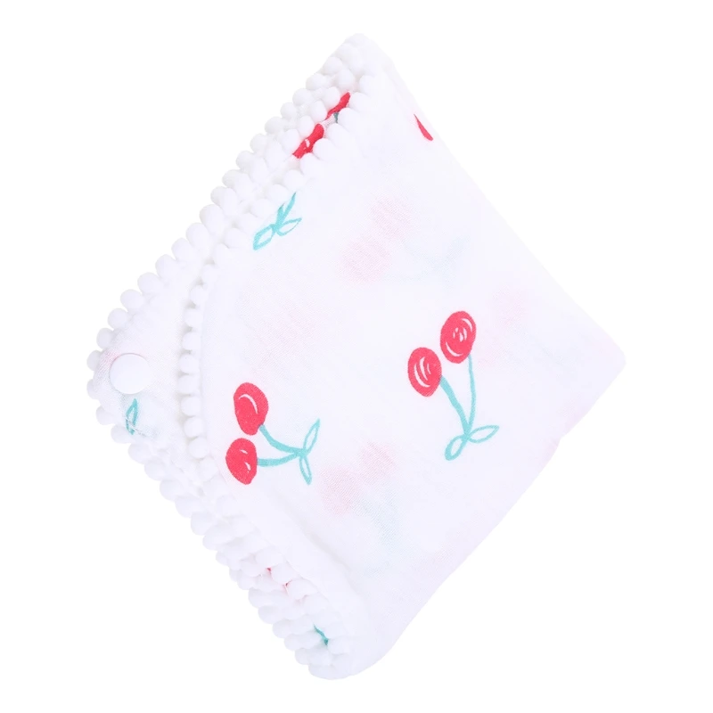 

Fashion Baby Burp Cloths Cotton Gauze Muslin Cherry Feather Baby Bibs Bandanas Soft Newborns Towel Scarf
