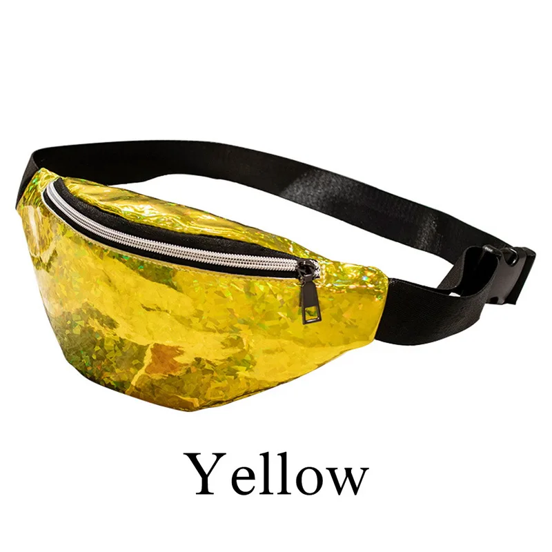 yellow LITTHING модная сумка на пояс для женщин и мужчин, цветная сумка на пояс унисекс, сумка на пояс, сумка на молнии для мобильного телефона, сумка на пояс - Цвет: yellow