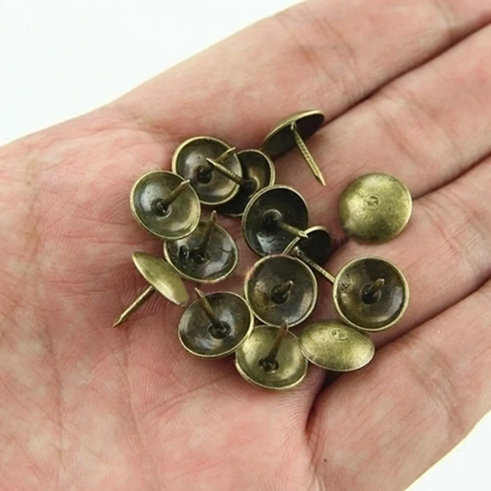 100 шт 12x13 мм имитация медных гвоздей винтажные глянцевые поролоновые гвозди