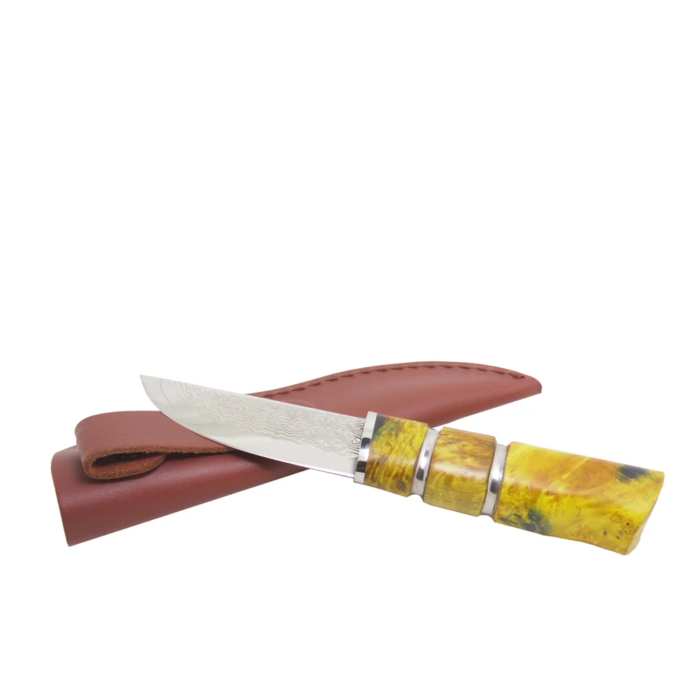 MASALONG стабильный вылечиваемый деревянный самурайский фиксированный нож прямой