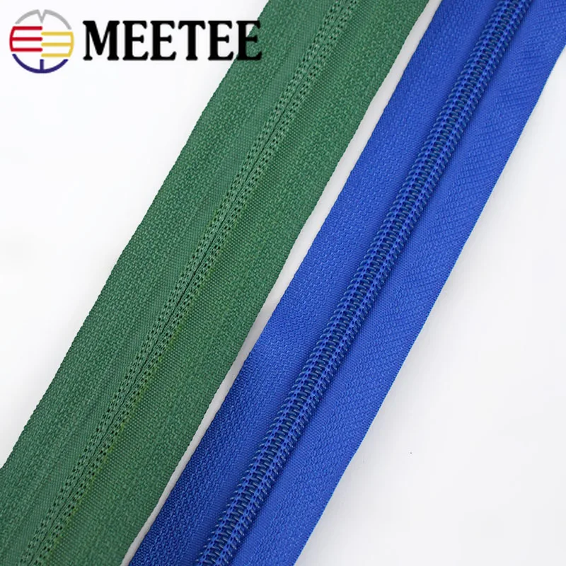 Meetee 5 #5/10 метров нейлоновая молния + Выдвижной слайдер для домашнего текстильного