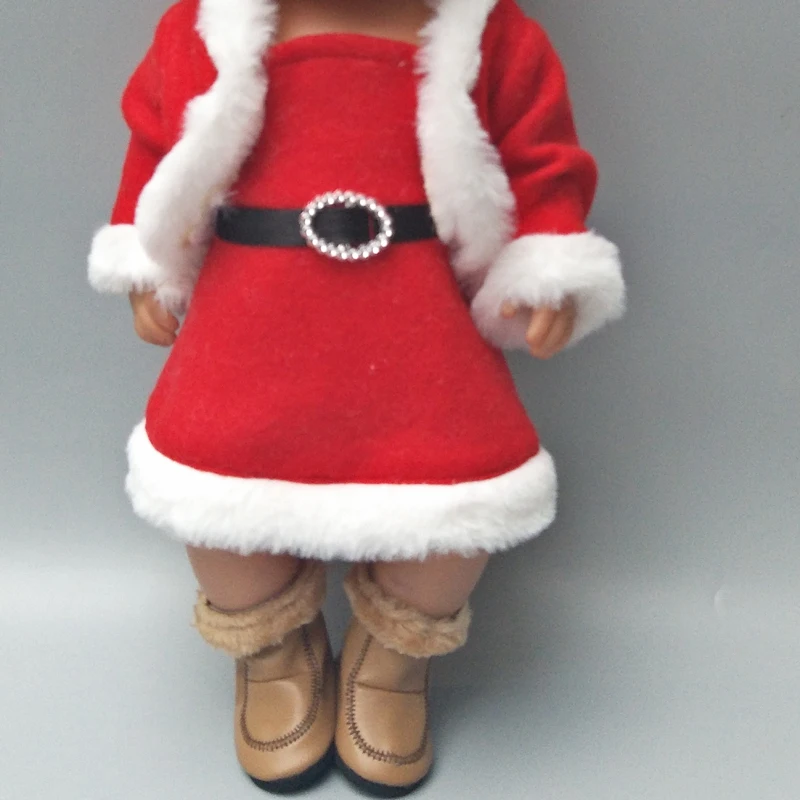 Кукольная одежда подходит для 43 см куклы Санта Клаус шапка 18 дюймового пальто