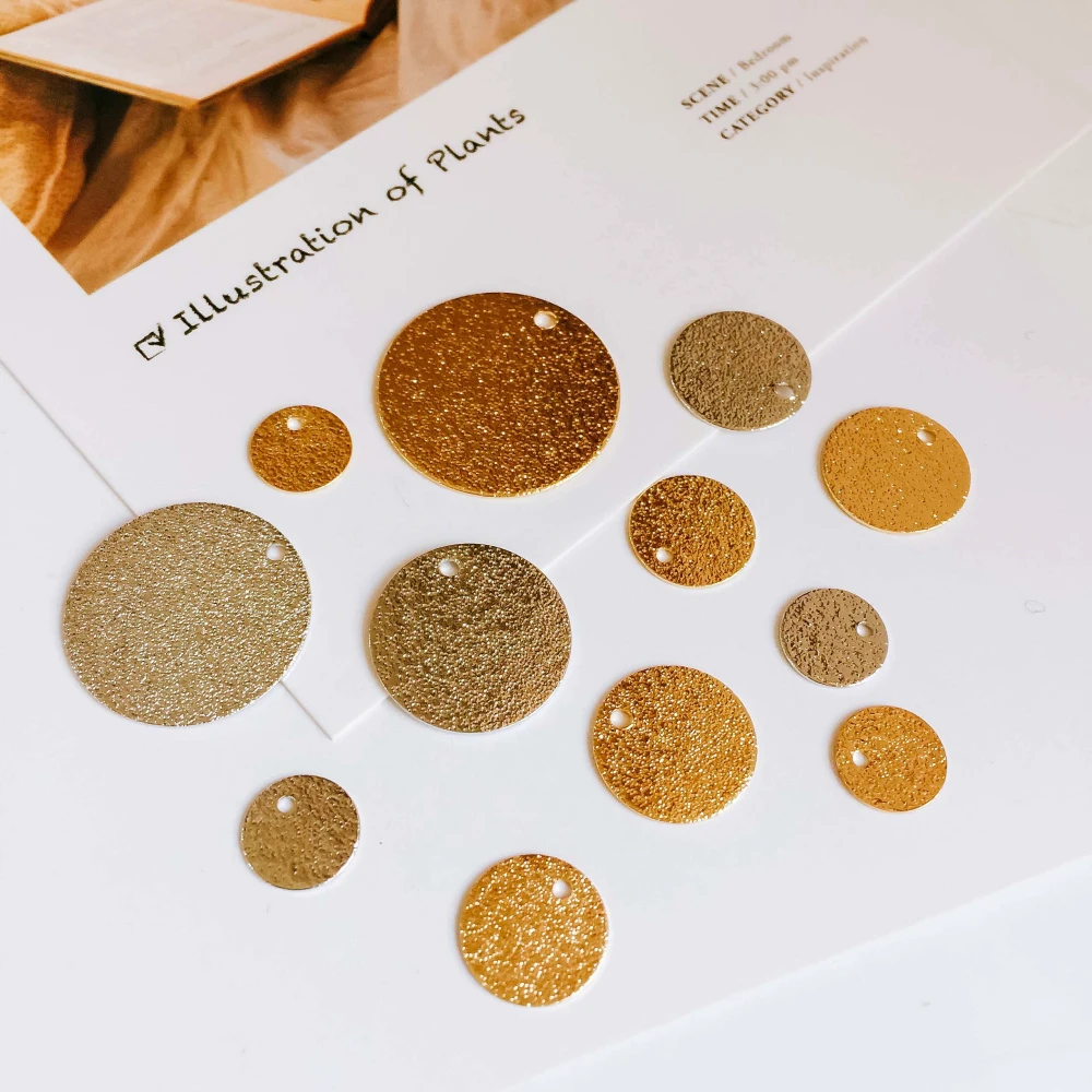 10 шт. круглые металлические серьги гвоздики|Ювелирная фурнитура и компоненты| |