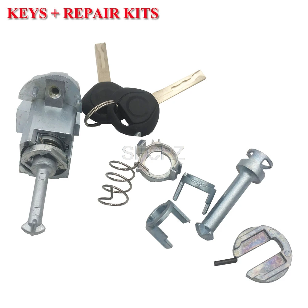 

1 SET FOR BMW E46 3 SERIES CONVERTIBLE DOOR LOCK CYLINDER REPAIR KIT FRONT LEFT or RIGHT Keys + repair kits 51217019975